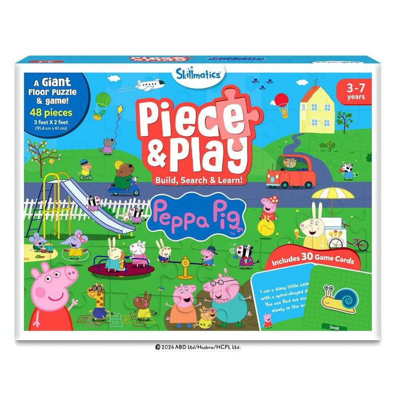 Skillmatics Piece & Play: Peppa Pig | Floor Puzzle & Game (ages 3-7)
