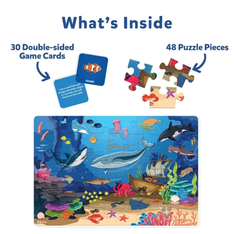 Skillmatics Piece & Play: Underwater Animals | Floor Puzzle & Game