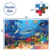 Skillmatics Piece & Play: Underwater Animals | Floor Puzzle & Game