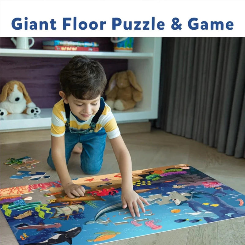 Skillmatics Piece & Play: Underwater Animals | Floor Puzzle & Game