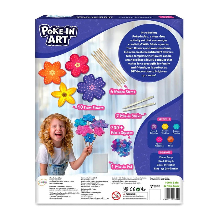 Skillmatics Poke In Art - Flower Bouquet-Arts & Crafts-Skillmatics-Toycra