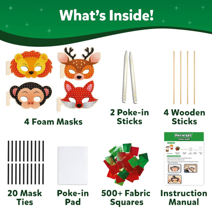 Skillmatics Poke-in Art - Animal Masks-Arts & Crafts-Skillmatics-Toycra