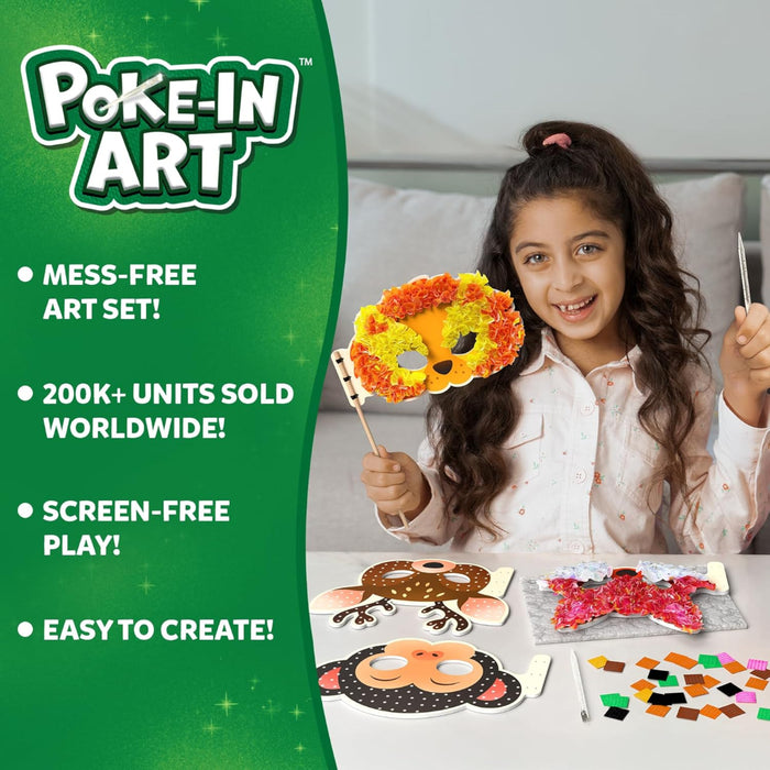 Skillmatics Poke-in Art - Animal Masks-Arts & Crafts-Skillmatics-Toycra