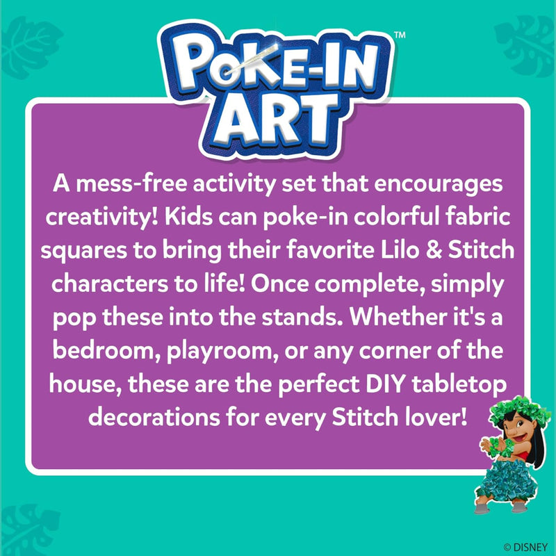 Skillmatics Poke-in Art - Lilo & Stitch, Mess-Free Fun for Kids