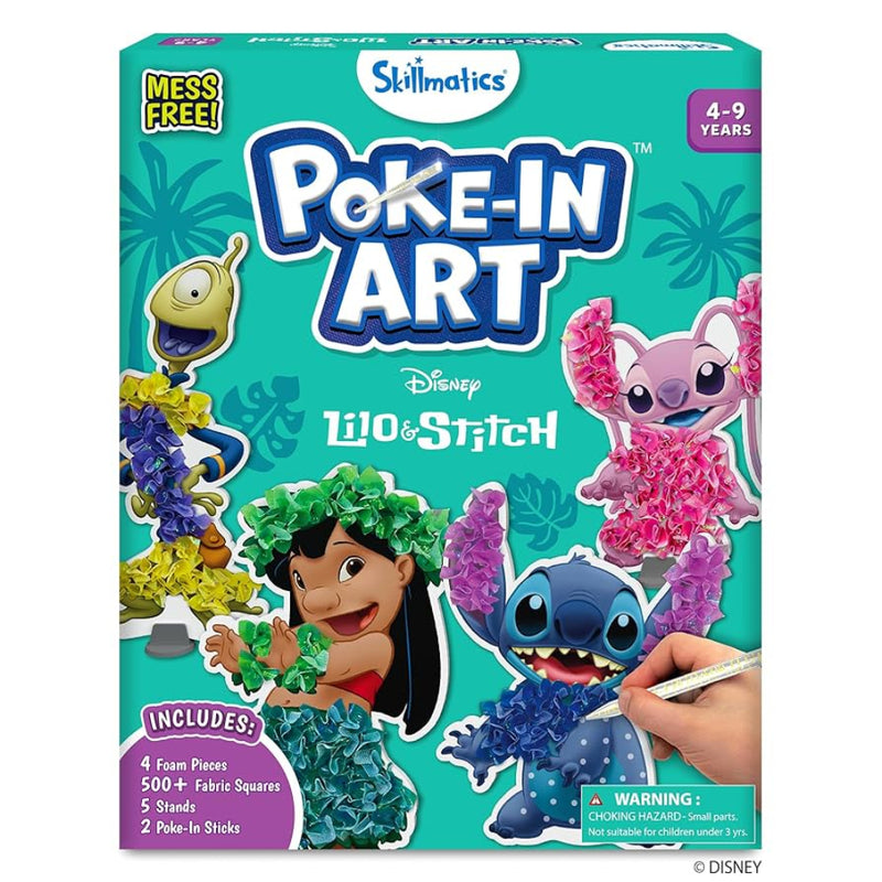 Skillmatics Poke-in Art - Lilo & Stitch, Mess-Free Fun for Kids