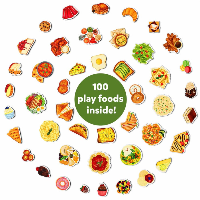 Skillmatics Pretend Play Playset - 100 Most Real Play Foods-Kids Games-Skillmatics-Toycra