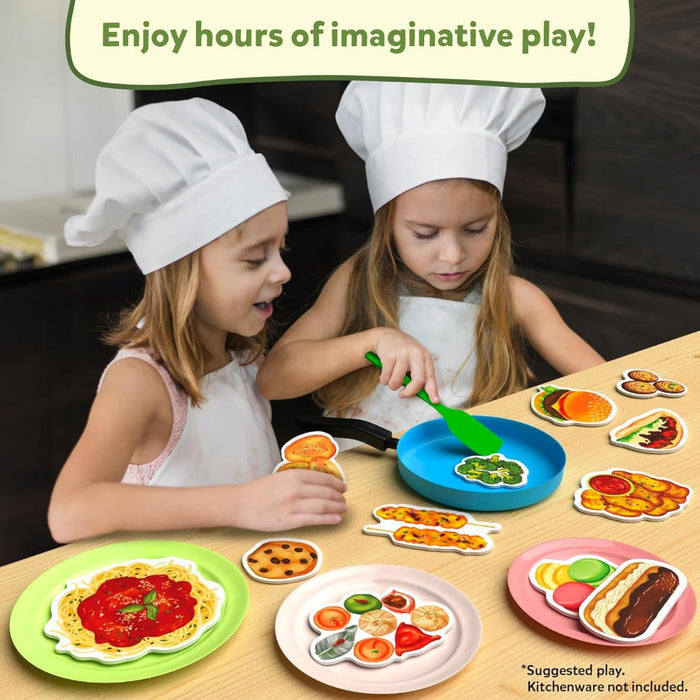 Skillmatics Pretend Play Playset - 100 Most Real Play Foods-Kids Games-Skillmatics-Toycra