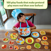 Skillmatics Pretend Play Playset - 100 Most Real Play Foods