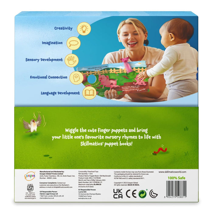 Skillmatics Puppet Book: Old Macdonald Had a Farm-Learning & Education-Skillmatics-Toycra