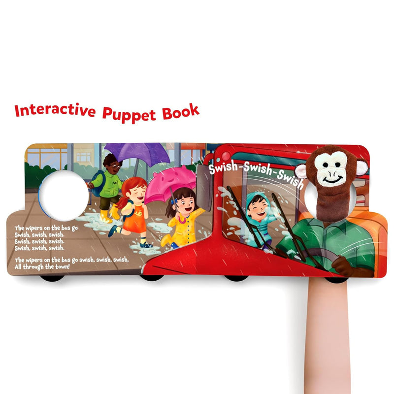 Skillmatics Puppet Book: The Wheels on the Bus | Interactive Finger Puppets