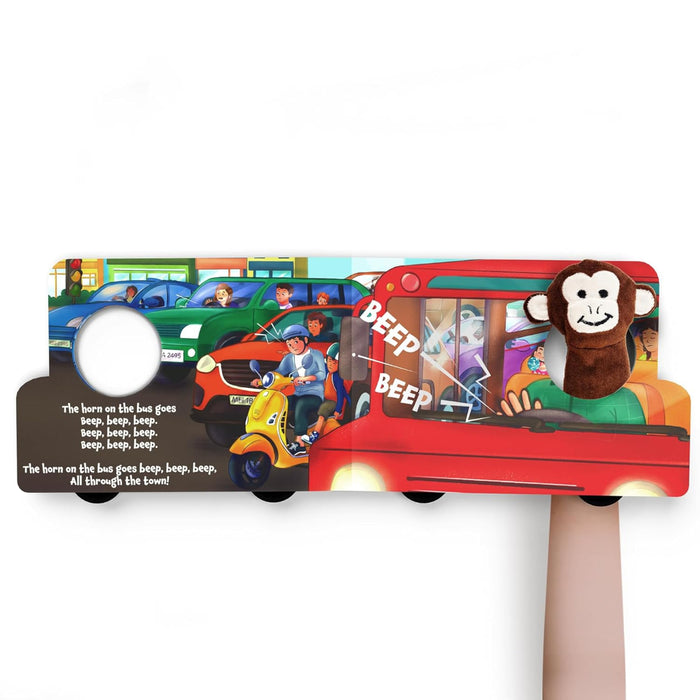 Skillmatics Puppet Book: The Wheels on the Bus | Interactive Finger Puppets-Learning & Education-Skillmatics-Toycra