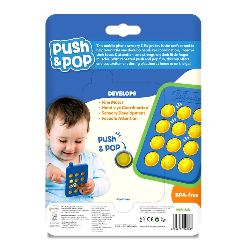 Skillmatics Push & Pop Mobile Phone for Kids