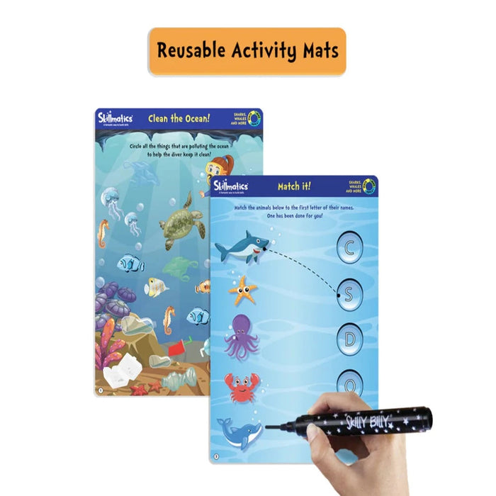 Skillmatics Reusable Activity Mats with Marker Pen-Kids Games-Skillmatics-Toycra