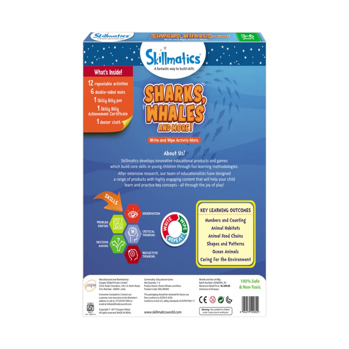 Skillmatics Reusable Activity Mats with Marker Pen-Kids Games-Skillmatics-Toycra