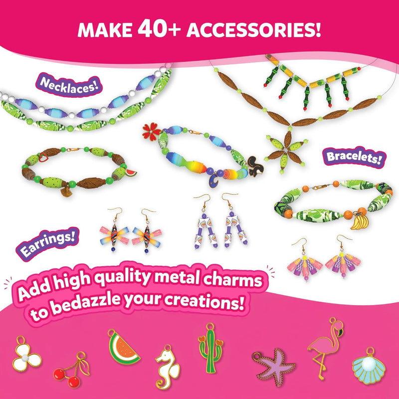 Skillmatics Roll-Up Beads Tropical Glam DIY Activity Set