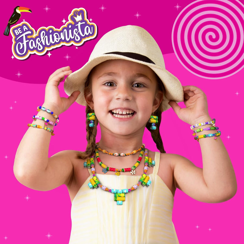 Skillmatics Roll-Up Beads Tropical Glam DIY Activity Set