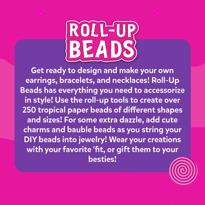 Skillmatics Roll-Up Beads Tropical Glam DIY Activity Set