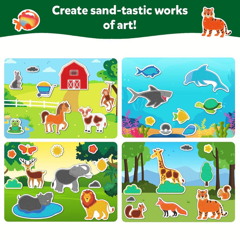 Skillmatics Sand-Tastic Art Amazing Animals | Controlled-Mess Sand Art (ages 4-10)