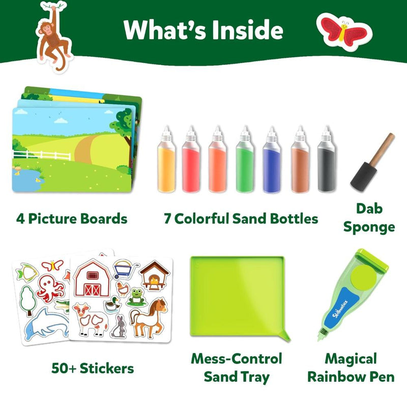 Skillmatics Sand-Tastic Art Amazing Animals | Controlled-Mess Sand Art (ages 4-10)
