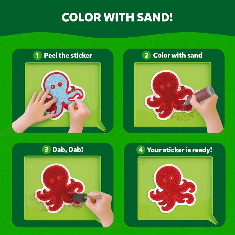 Skillmatics Sand-Tastic Art Amazing Animals | Controlled-Mess Sand Art (ages 4-10)
