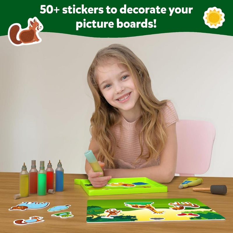Skillmatics Sand-Tastic Art Amazing Animals | Controlled-Mess Sand Art (ages 4-10)