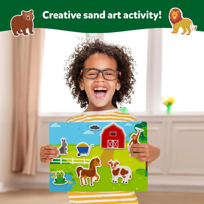 Skillmatics Sand-Tastic Art Amazing Animals | Controlled-Mess Sand Art (ages 4-10)-Arts & Crafts-Skillmatics-Toycra