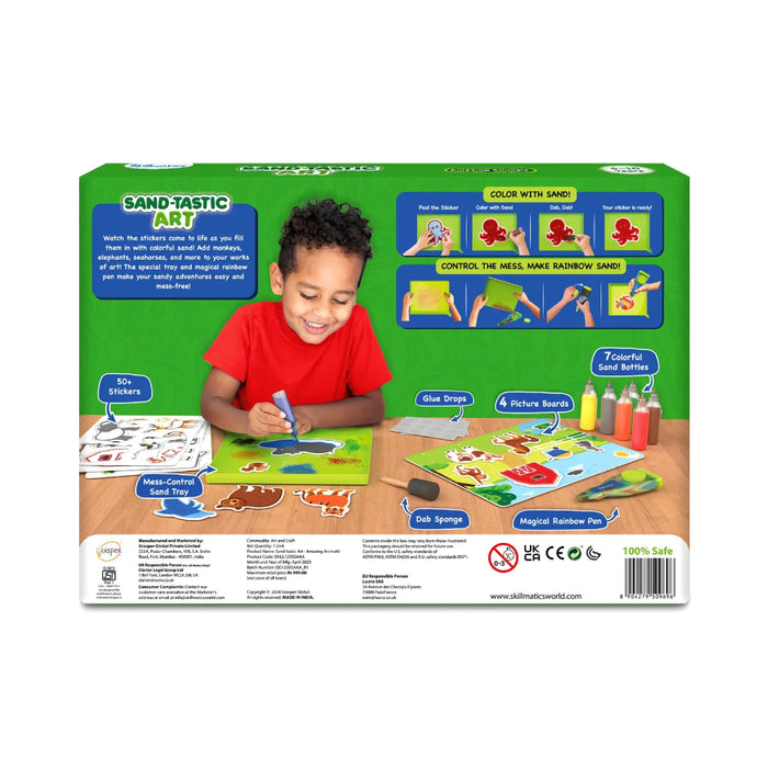 Skillmatics Sand-Tastic Art : Controlled-Mess Sand Art-Arts & Crafts-Skillmatics-Toycra