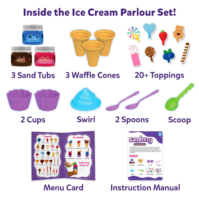 Skillmatics Sandeezy - Ice Cream Parlour Pretend Play Set-Pretend Play-Skillmatics-Toycra