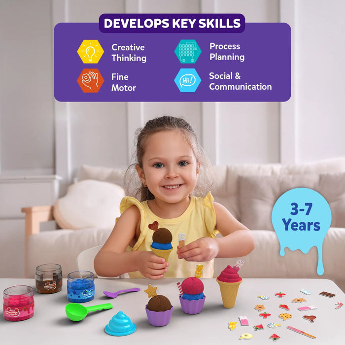Skillmatics Sandeezy - Ice Cream Parlour Pretend Play Set-Pretend Play-Skillmatics-Toycra