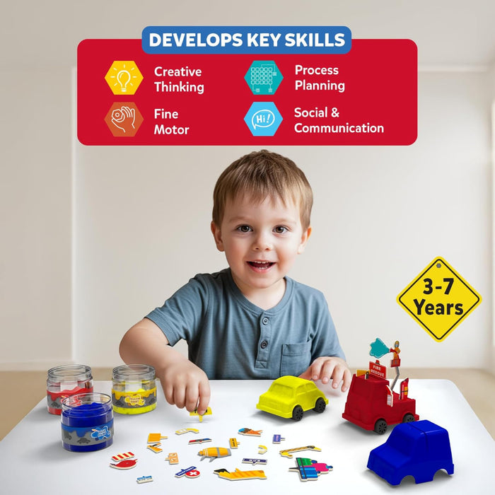 Skillmatics Sandeezy Pretend Play Cars-Kids Games-Skillmatics-Toycra