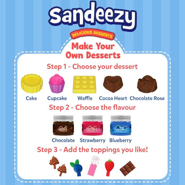 Skillmatics Sandeezy Pretend Play Desserts Set-Pretend Play-Skillmatics-Toycra