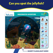 Skillmatics Search & Find Flashlight Magic | Reusable Activity Mats (ages 3-6)