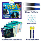 Skillmatics Search & Find Flashlight Magic | Reusable Activity Mats (ages 3-6)
