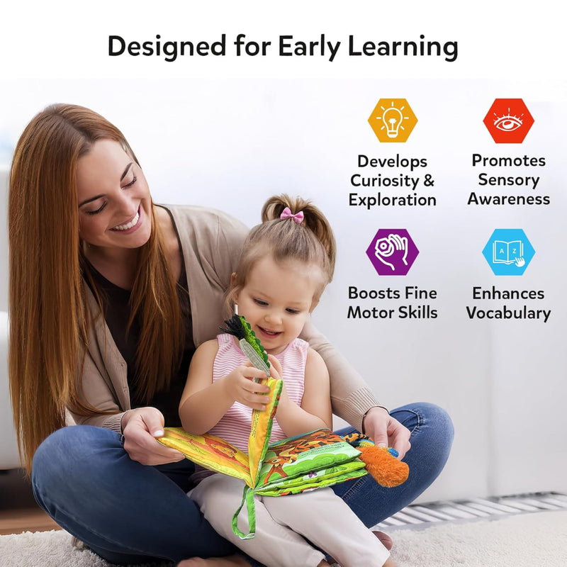 Skillmatics Sensory Cloth Book – Who Tail Is That 10 Animal Tails-Kids Games-Skillmatics-Toycra