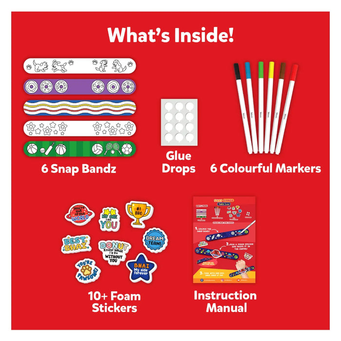 Skillmatics Snap Bandz - Rakhi Love Art & Craft Activity Kit-Arts & Crafts-Skillmatics-Toycra