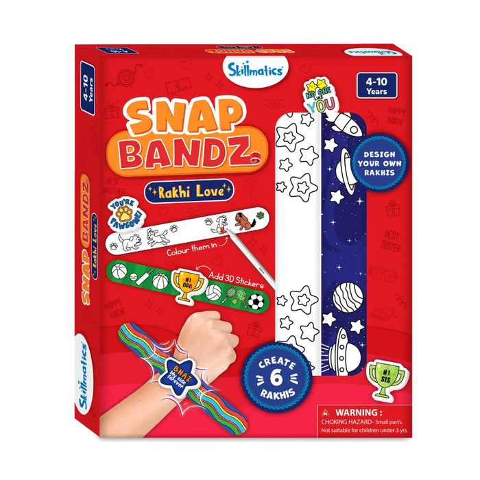 Skillmatics Snap Bandz - Rakhi Love Art & Craft Activity Kit-Arts & Crafts-Skillmatics-Toycra