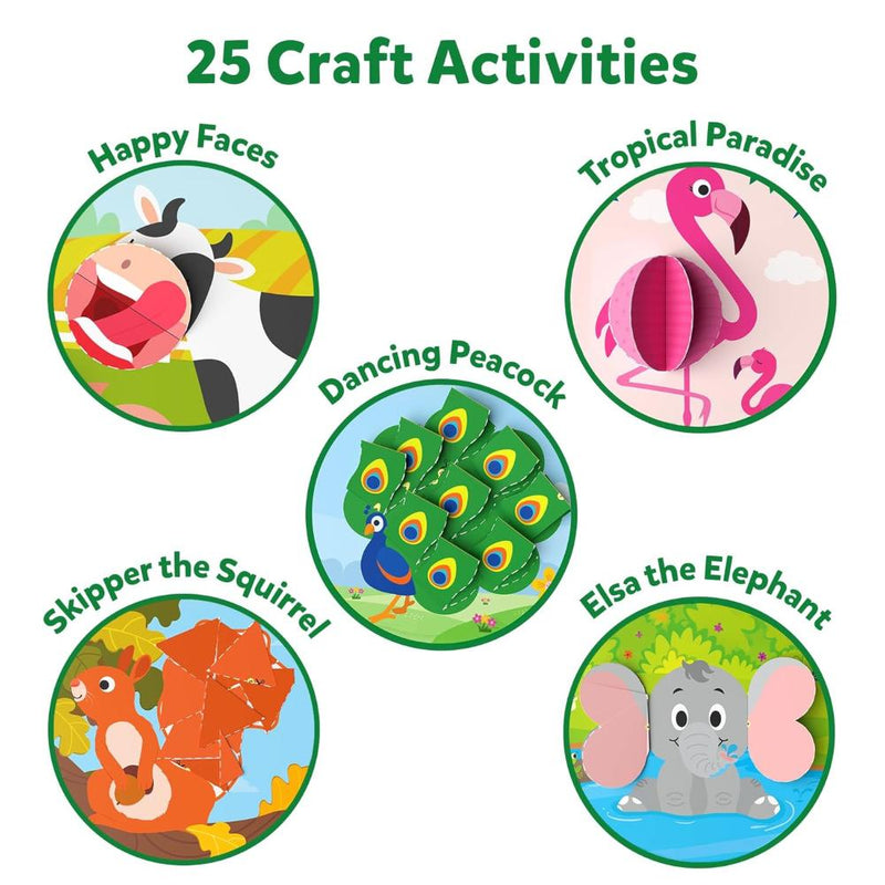 Skillmatics Snip Snip - Amazing Animals | Art & Craft Activity Kit