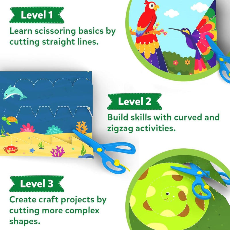Skillmatics Snip Snip - Amazing Animals | Art & Craft Activity Kit