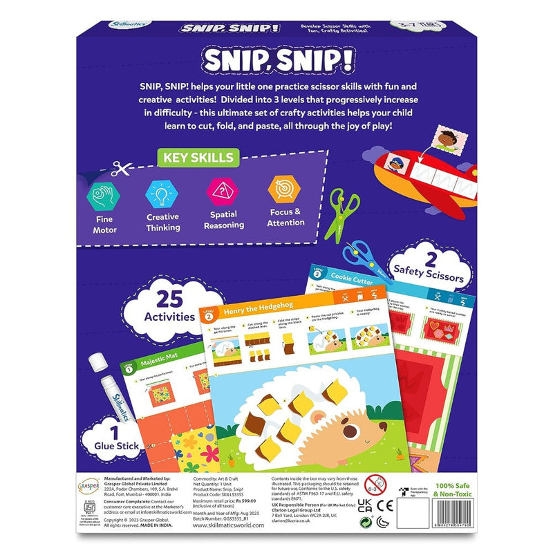 Skillmatics Snip Snip! | Art & Craft Activity Kit