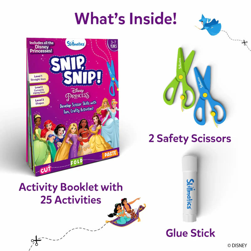 Skillmatics Snip, Snip Disney Princess Art & Craft Activity Kit