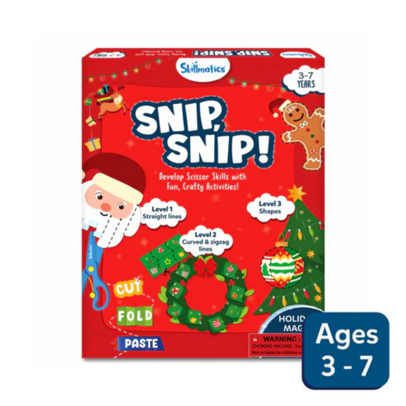 Skillmatics Snip Snip: Holiday Magic | Art & Craft Activity Kit