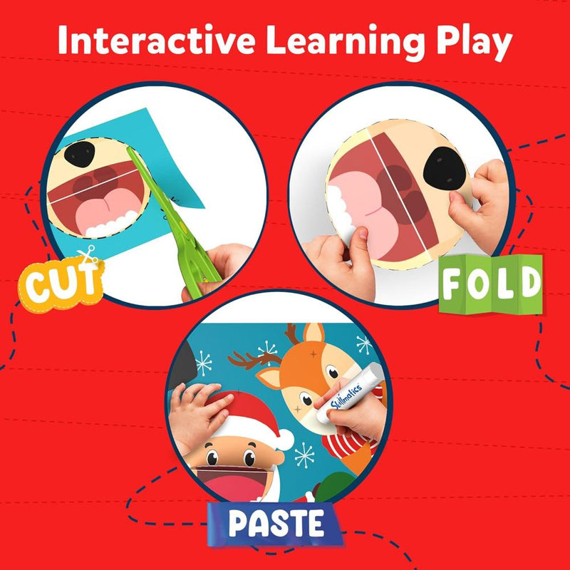 Skillmatics Snip Snip: Holiday Magic | Art & Craft Activity Kit (ages 3-7)