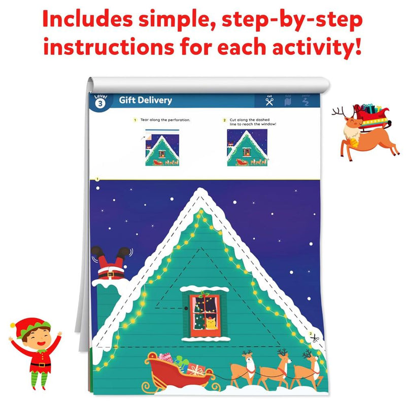 Skillmatics Snip Snip: Holiday Magic | Art & Craft Activity Kit (ages 3-7)