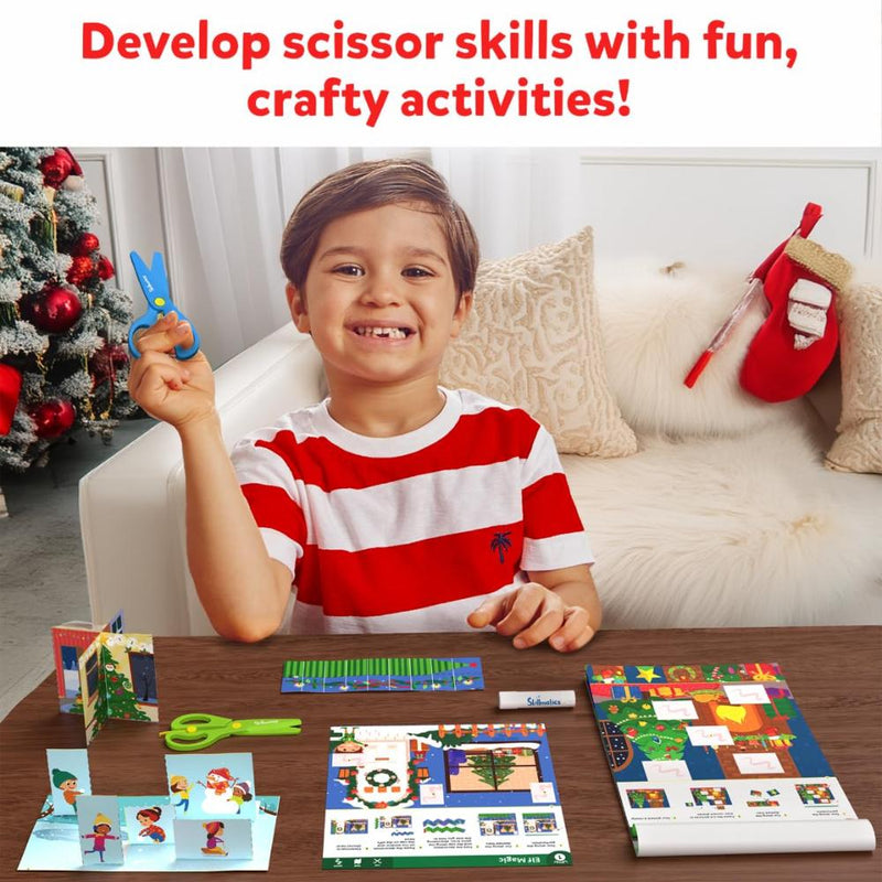 Skillmatics Snip Snip: Holiday Magic | Art & Craft Activity Kit (ages 3-7)