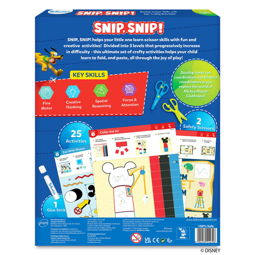 Skillmatics Snip, Snip Mickey Mouse Clubhouse Art & Craft Activity Kit