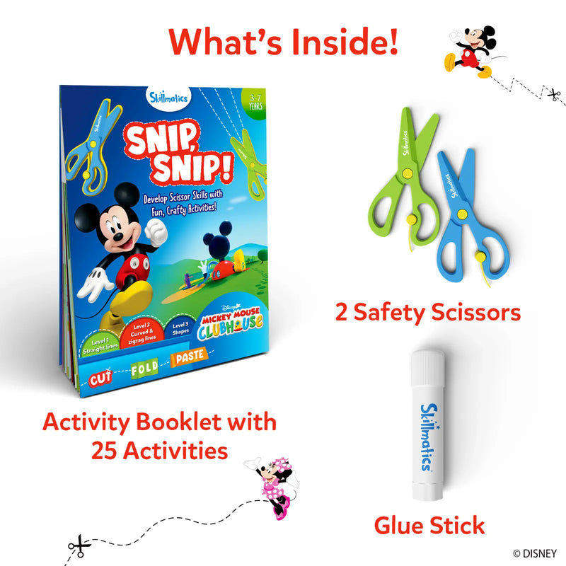 Skillmatics Snip, Snip Mickey Mouse Clubhouse Art & Craft Activity Kit