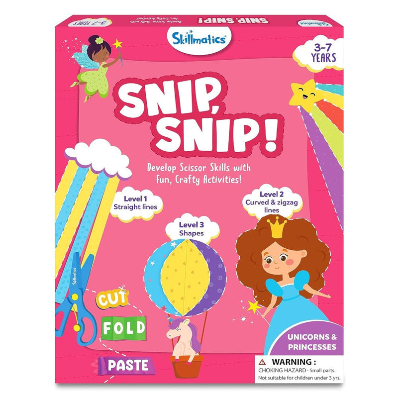 Skillmatics Snip, Snip Unicorn & Princesses Art & Craft Activity Kit