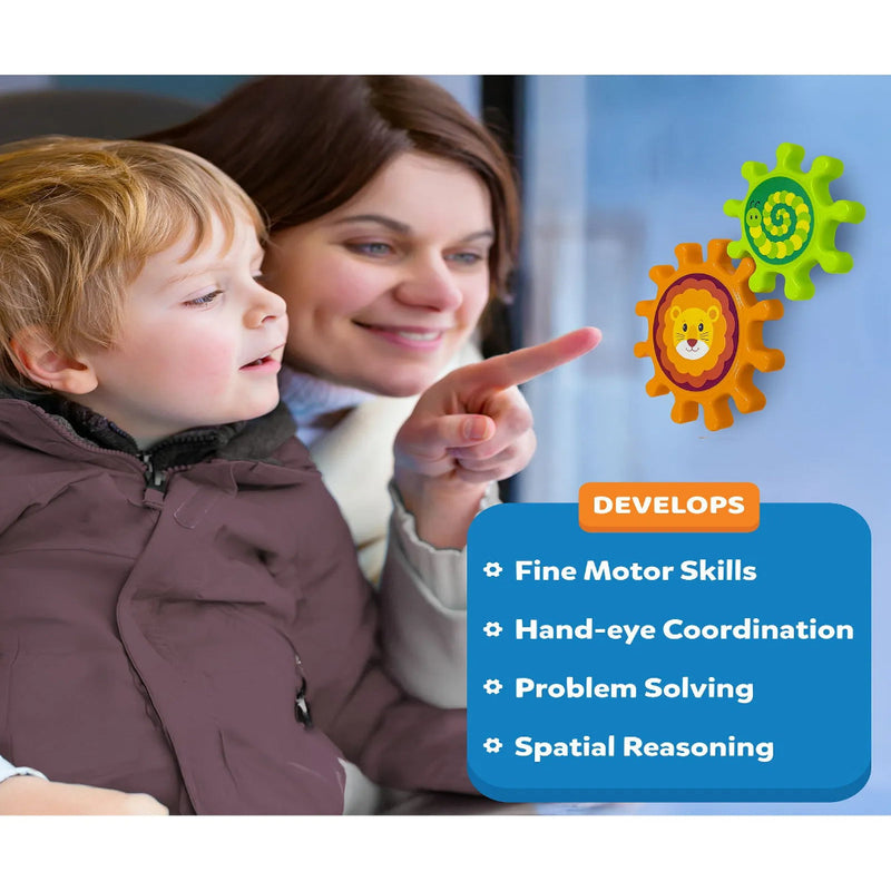 Skillmatics Spinny Gears - 3 Interlocking Gears
