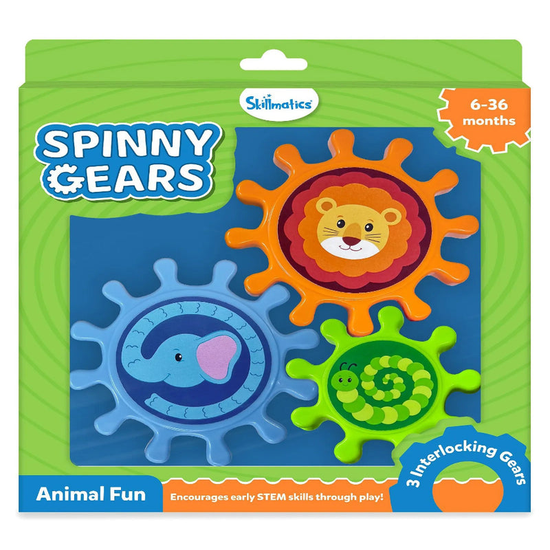 Skillmatics Spinny Gears - 3 Interlocking Gears