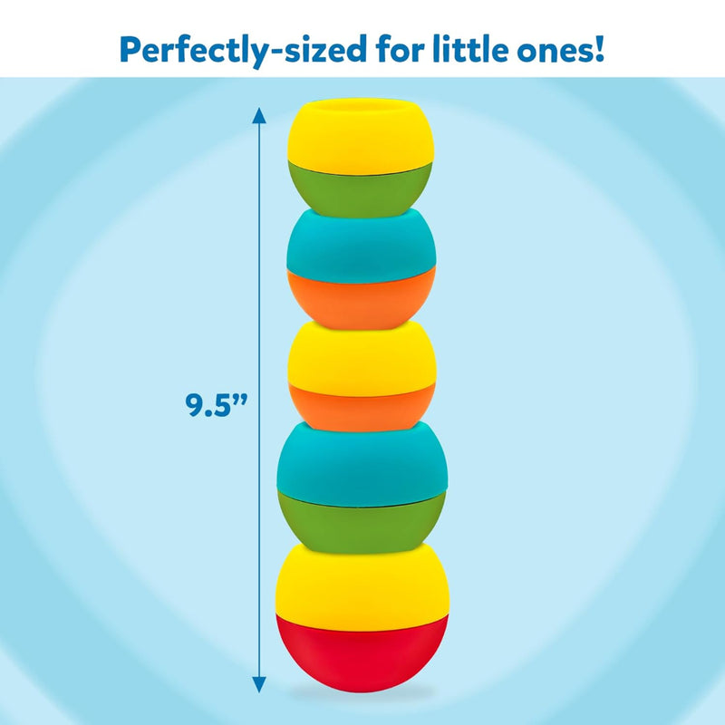 Skillmatics Stacking & Toppling Toy for Toddlers - Build & Bop